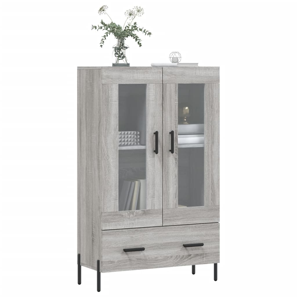 Skříň Highboard Šedá Sonoma 69,5 X 31 X 115 Cm Kompozitní Dřevo