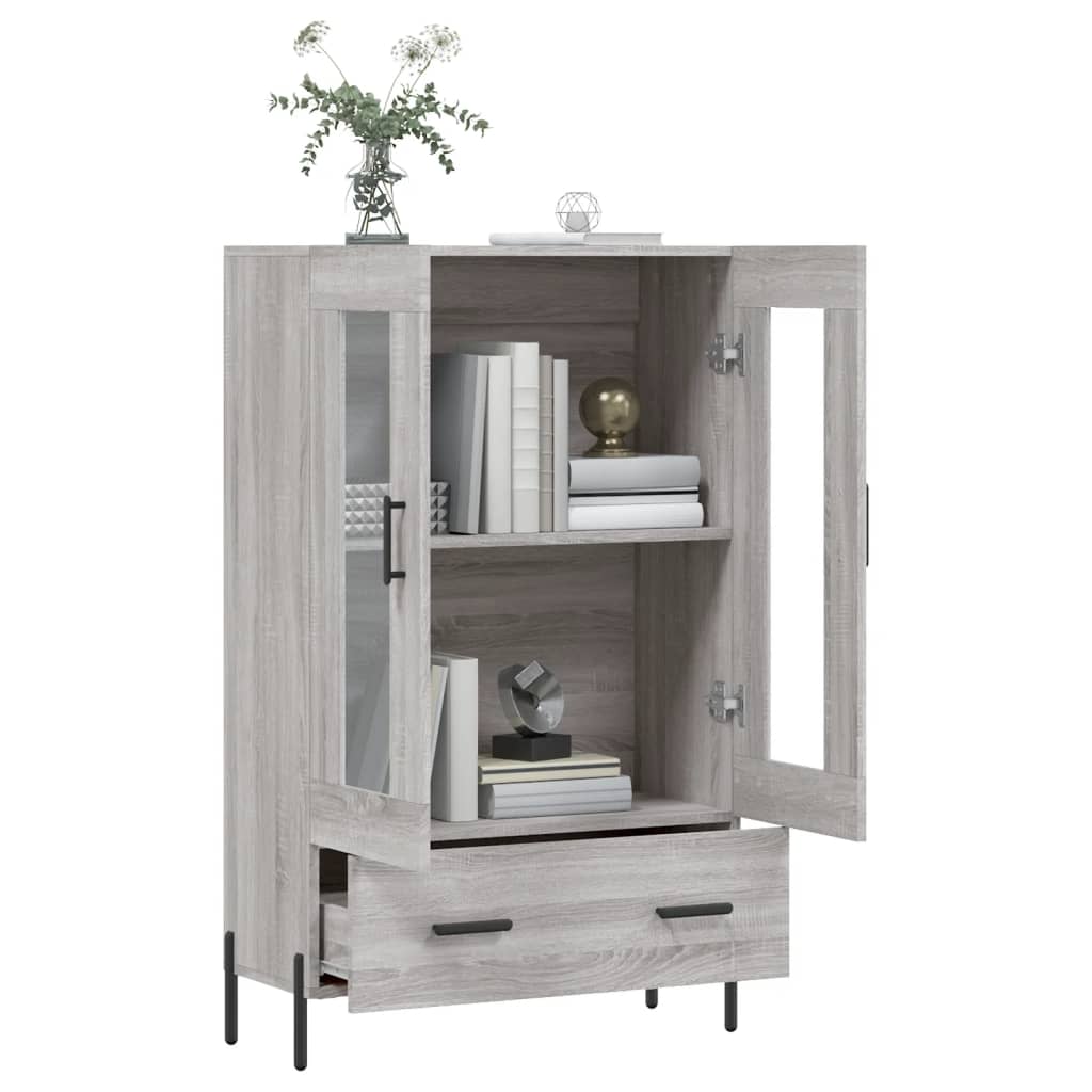 Skříň Highboard Šedá Sonoma 69,5 X 31 X 115 Cm Kompozitní Dřevo