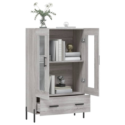 Skříň Highboard Šedá Sonoma 69,5 X 31 X 115 Cm Kompozitní Dřevo