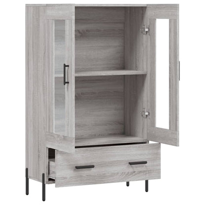 Skříň Highboard Šedá Sonoma 69,5 X 31 X 115 Cm Kompozitní Dřevo