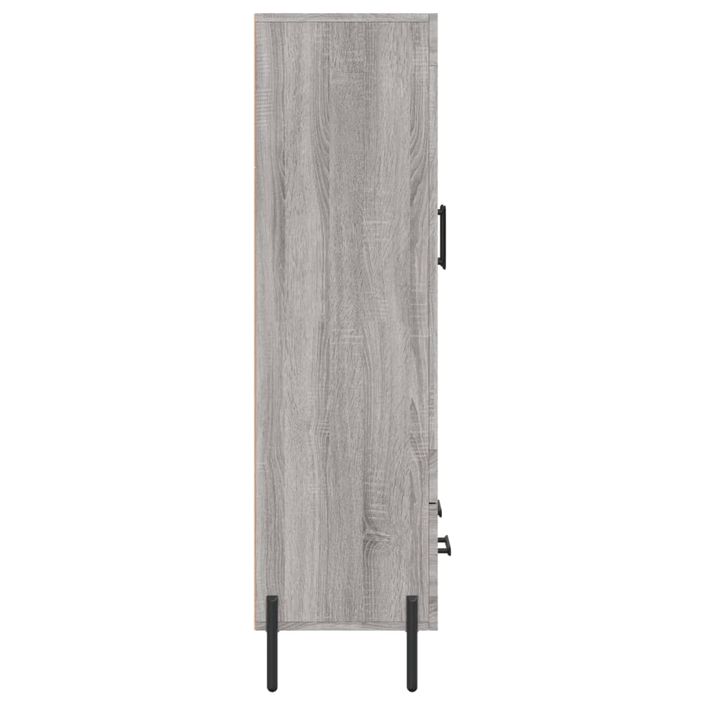 Skříň Highboard Šedá Sonoma 69,5 X 31 X 115 Cm Kompozitní Dřevo