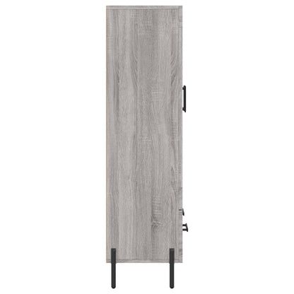 Skříň Highboard Šedá Sonoma 69,5 X 31 X 115 Cm Kompozitní Dřevo