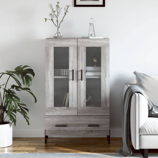 Skříň Highboard Šedá Sonoma 69,5 X 31 X 115 Cm Kompozitní Dřevo