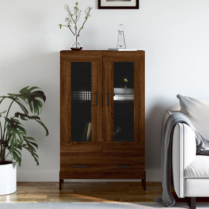 Skříň Highboard Šedá Sonoma 69,5 X 31 X 115 Cm Kompozitní Dřevo