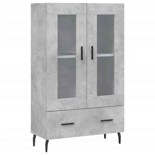 Skříň Highboard Betonově Šedá 69,5X31X115 Cm Kompozitní Dřevo