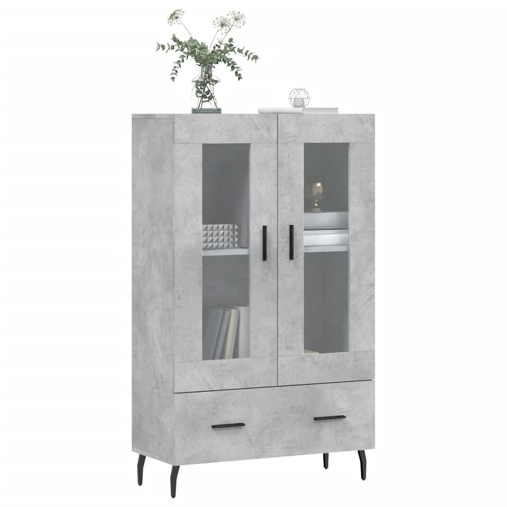 Skříň Highboard Betonově Šedá 69,5X31X115 Cm Kompozitní Dřevo