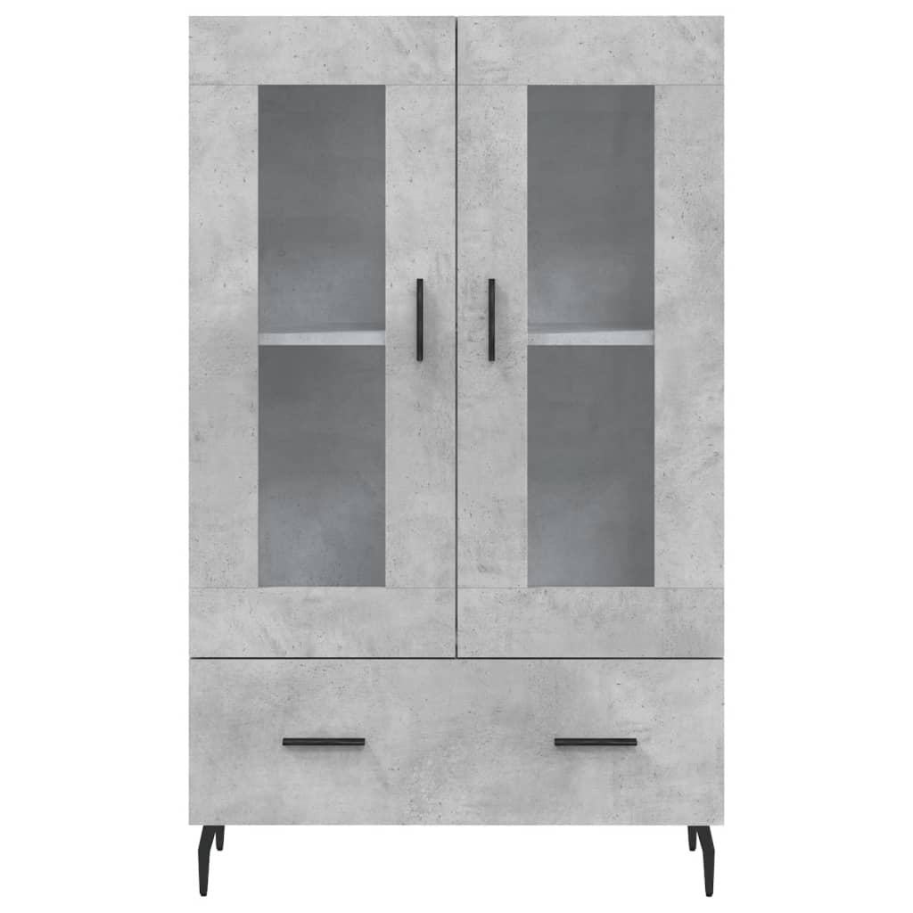 Skříň Highboard Betonově Šedá 69,5X31X115 Cm Kompozitní Dřevo