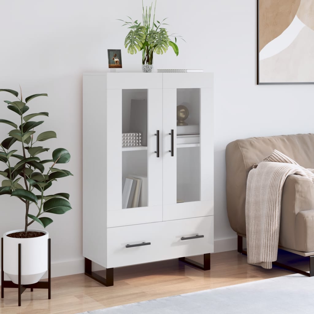 Skříň Highboard Betonově Šedá 69,5X31X115 Cm Kompozitní Dřevo