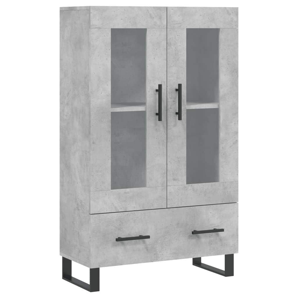 Skříň Highboard Betonově Šedá 69,5X31X115 Cm Kompozitní Dřevo