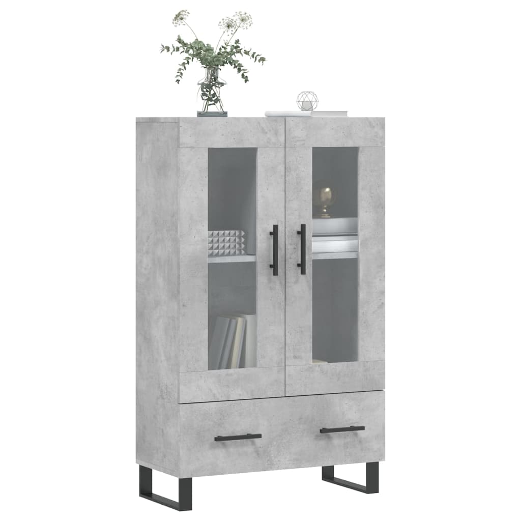 Skříň Highboard Betonově Šedá 69,5X31X115 Cm Kompozitní Dřevo
