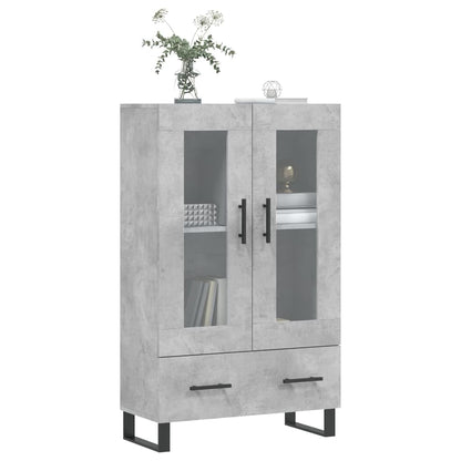 Skříň Highboard Betonově Šedá 69,5X31X115 Cm Kompozitní Dřevo