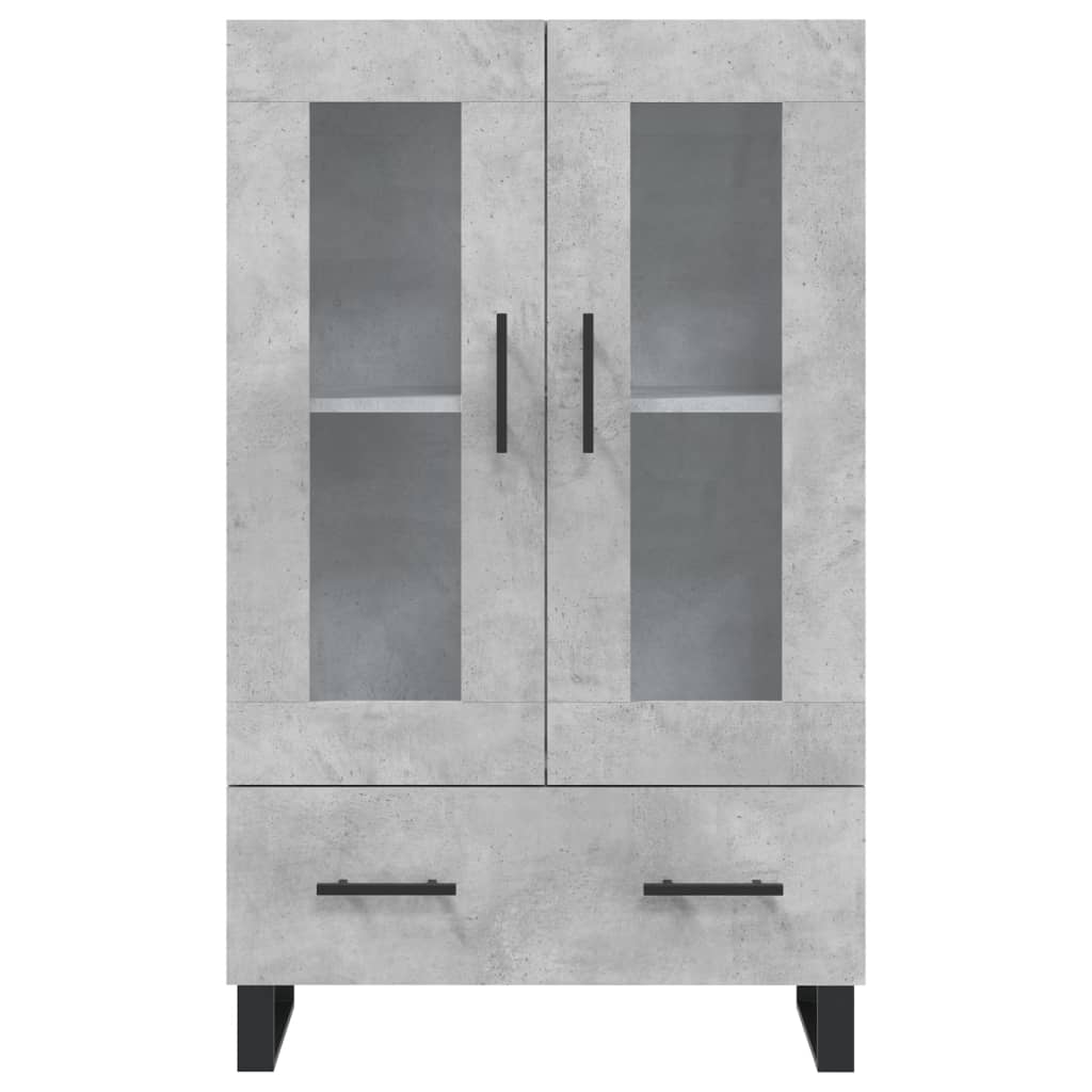 Skříň Highboard Betonově Šedá 69,5X31X115 Cm Kompozitní Dřevo