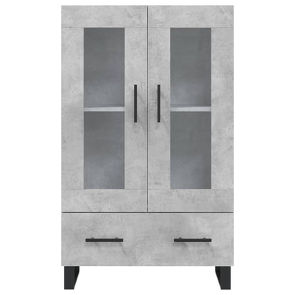Skříň Highboard Betonově Šedá 69,5X31X115 Cm Kompozitní Dřevo