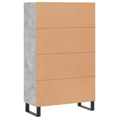 Skříň Highboard Betonově Šedá 69,5X31X115 Cm Kompozitní Dřevo