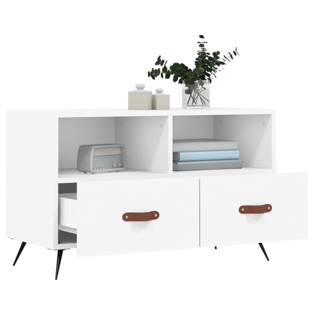 Tv Skříňka 80 X 36 X 50 Cm Kompozitní Dřevo
