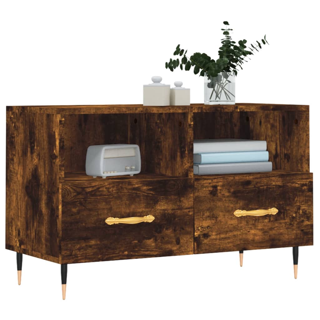 Tv Skříňka 80 X 36 X 50 Cm Kompozitní Dřevo