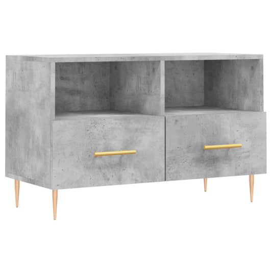 Tv Skříňka Betonově Šedá 80 X 36 X 50 Cm Kompozitní Dřevo