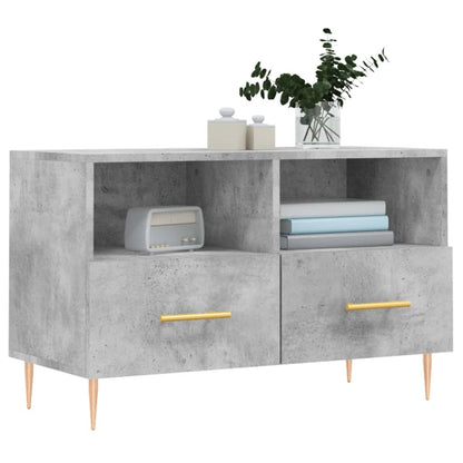 Tv Skříňka Betonově Šedá 80 X 36 X 50 Cm Kompozitní Dřevo