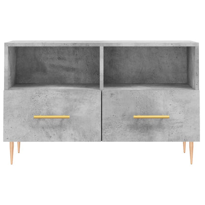 Tv Skříňka Betonově Šedá 80 X 36 X 50 Cm Kompozitní Dřevo
