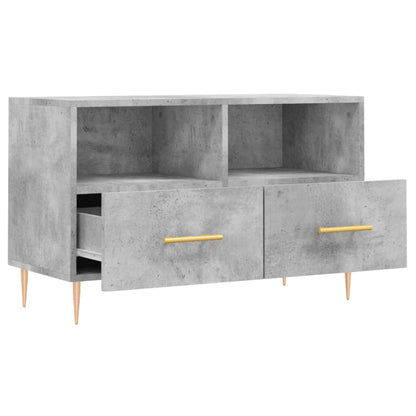 Tv Skříňka Betonově Šedá 80 X 36 X 50 Cm Kompozitní Dřevo