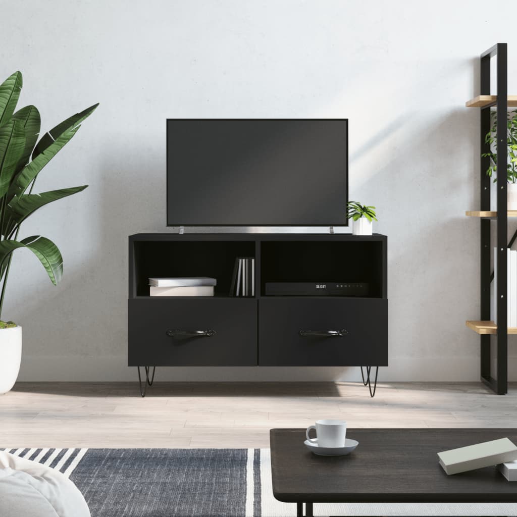Tv Skříňka Betonově Šedá 80 X 36 X 50 Cm Kompozitní Dřevo