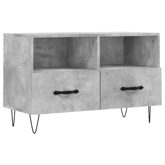 Tv Skříňka Betonově Šedá 80 X 36 X 50 Cm Kompozitní Dřevo