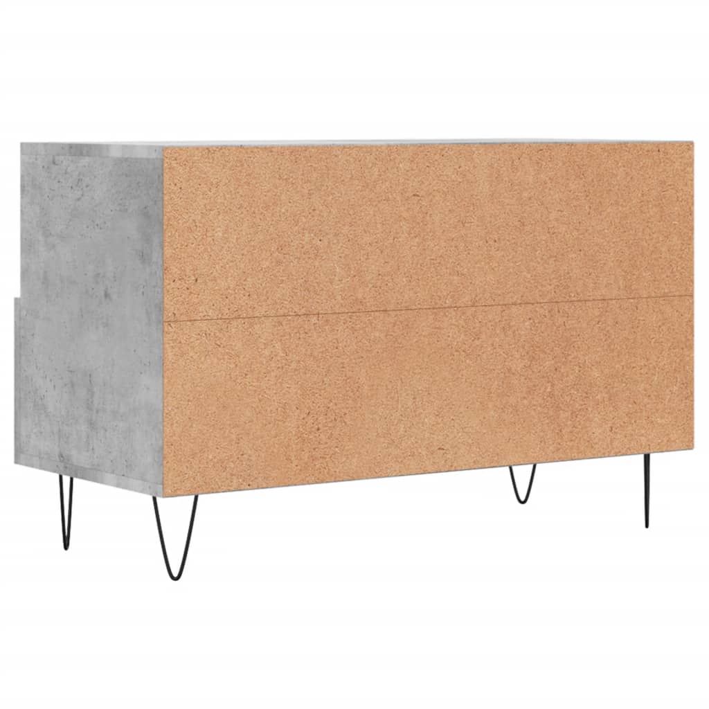 Tv Skříňka Betonově Šedá 80 X 36 X 50 Cm Kompozitní Dřevo