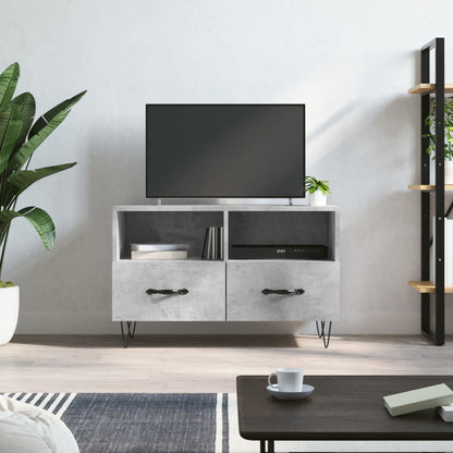 Tv Skříňka Betonově Šedá 80 X 36 X 50 Cm Kompozitní Dřevo