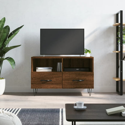 Tv Skříňka Betonově Šedá 80 X 36 X 50 Cm Kompozitní Dřevo