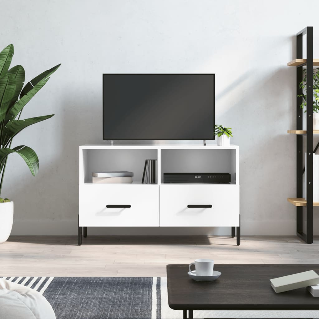 Tv Skříňka Betonově Šedá 80 X 36 X 50 Cm Kompozitní Dřevo