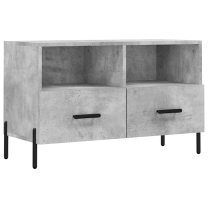 Tv Skříňka Betonově Šedá 80 X 36 X 50 Cm Kompozitní Dřevo