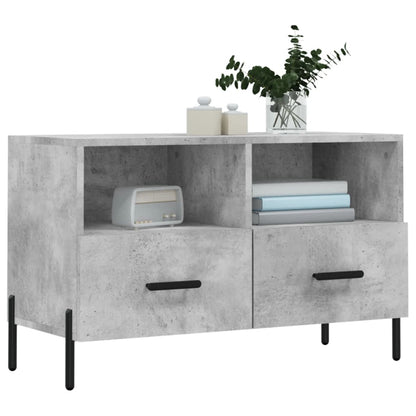 Tv Skříňka Betonově Šedá 80 X 36 X 50 Cm Kompozitní Dřevo