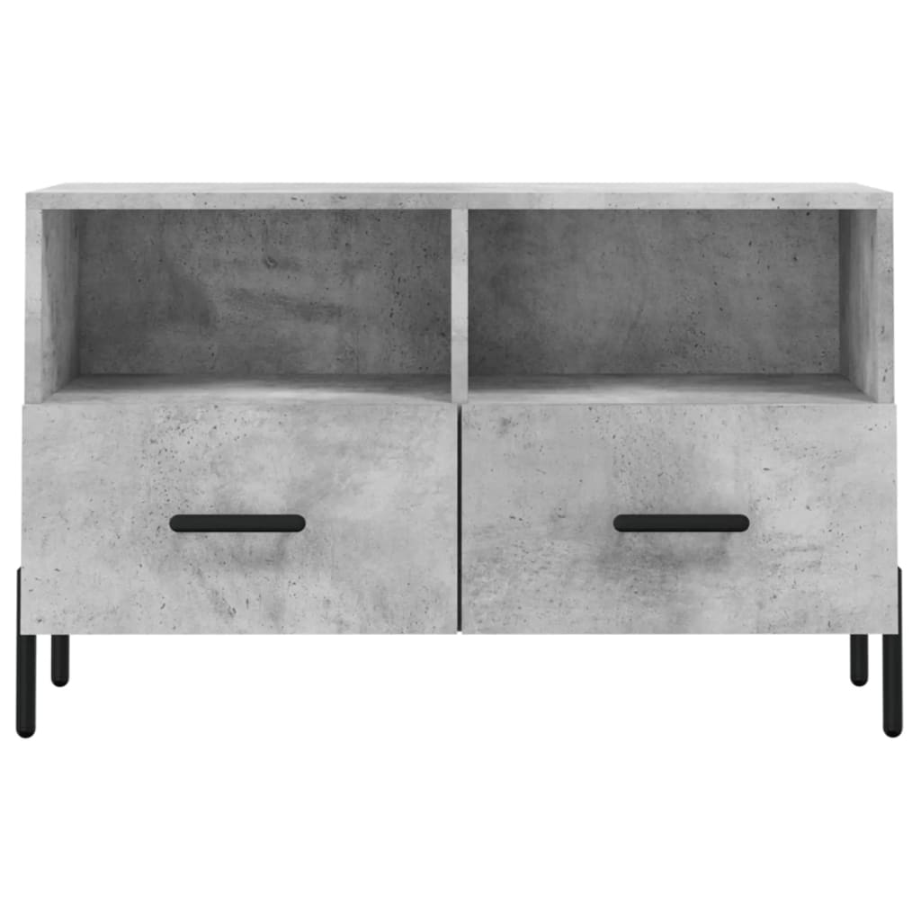 Tv Skříňka Betonově Šedá 80 X 36 X 50 Cm Kompozitní Dřevo