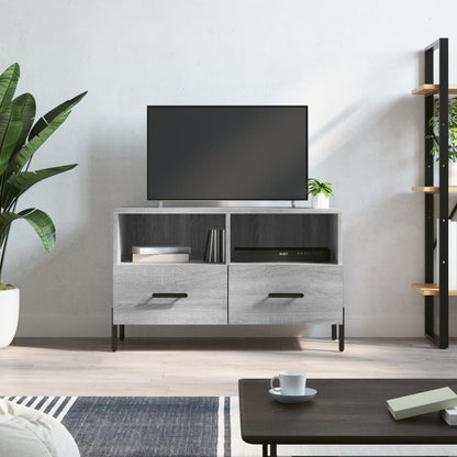 Tv Skříňka Betonově Šedá 80 X 36 X 50 Cm Kompozitní Dřevo