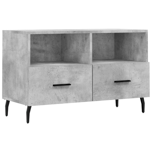 Tv Skříňka Betonově Šedá 80 X 36 X 50 Cm Kompozitní Dřevo