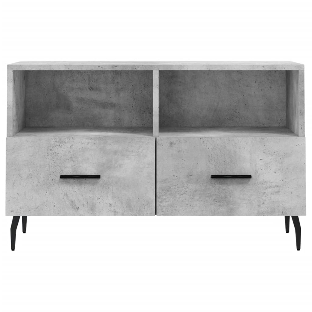 Tv Skříňka Betonově Šedá 80 X 36 X 50 Cm Kompozitní Dřevo