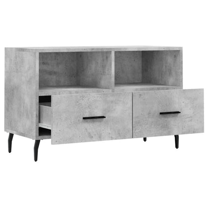 Tv Skříňka Betonově Šedá 80 X 36 X 50 Cm Kompozitní Dřevo