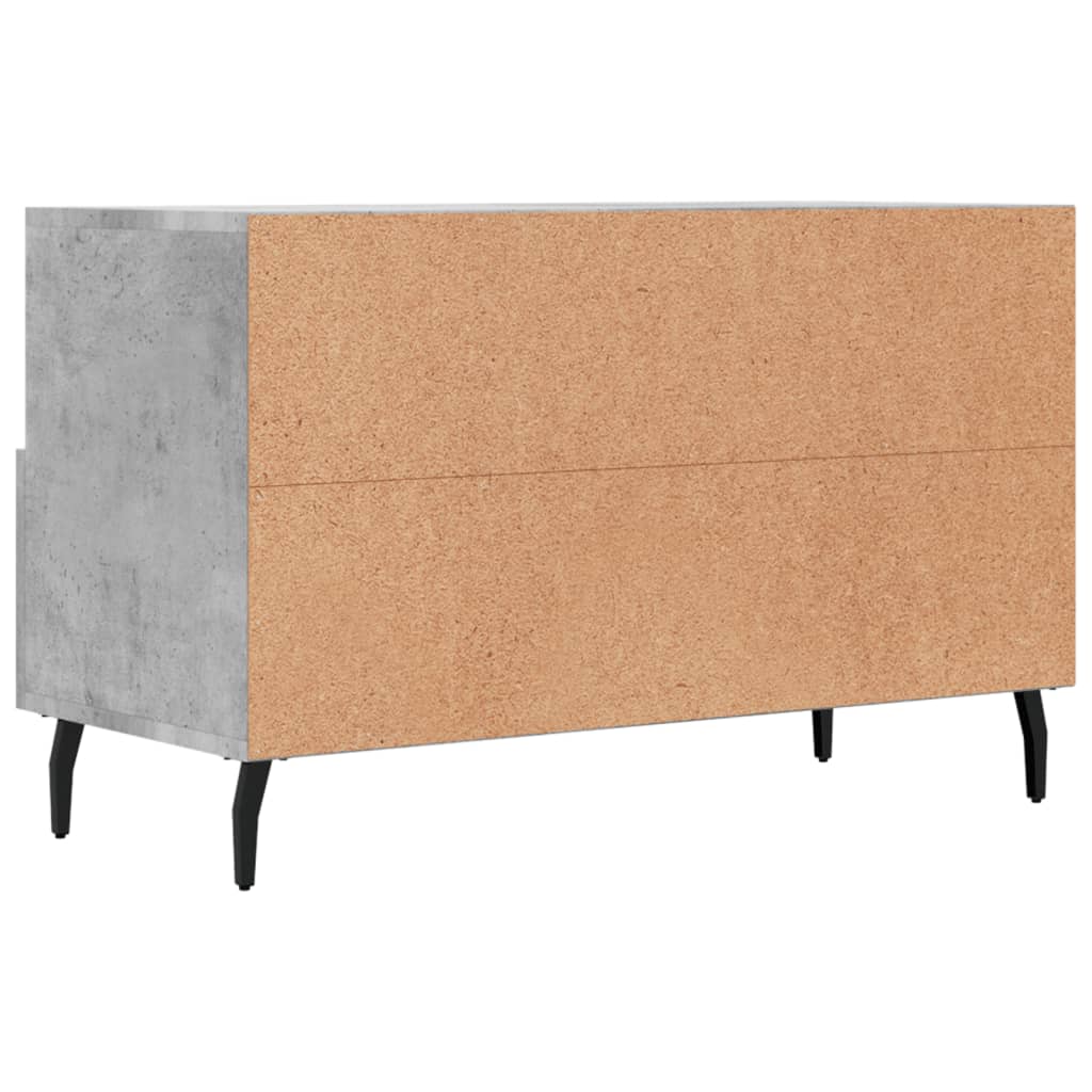 Tv Skříňka Betonově Šedá 80 X 36 X 50 Cm Kompozitní Dřevo