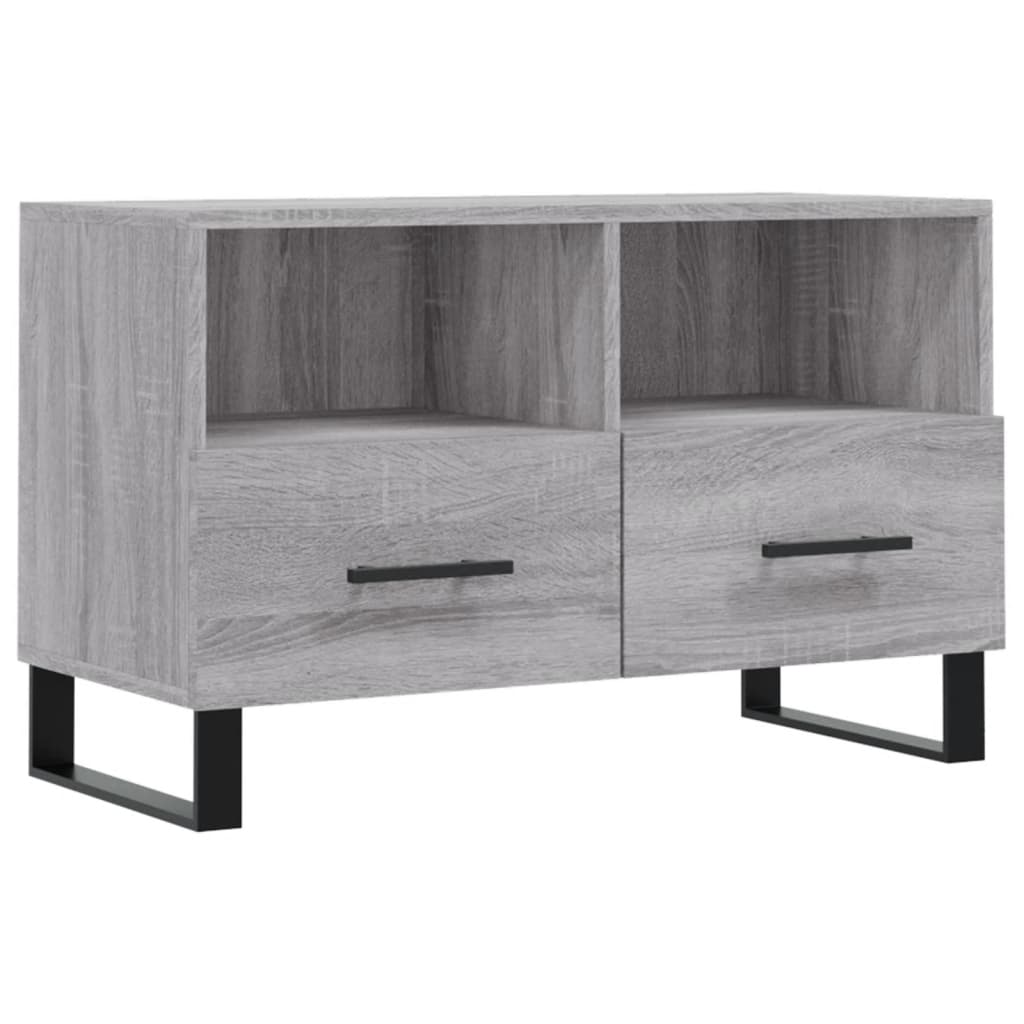 Tv Skříňka Šedá Sonoma 80 X 36 X 50 Cm Kompozitní Dřevo