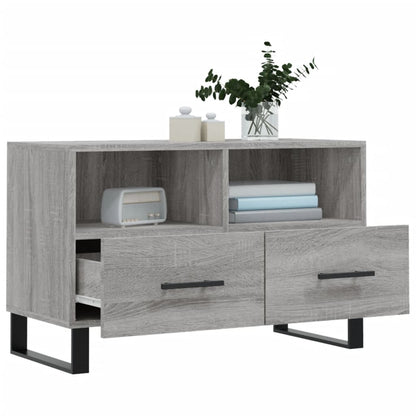 Tv Skříňka Šedá Sonoma 80 X 36 X 50 Cm Kompozitní Dřevo