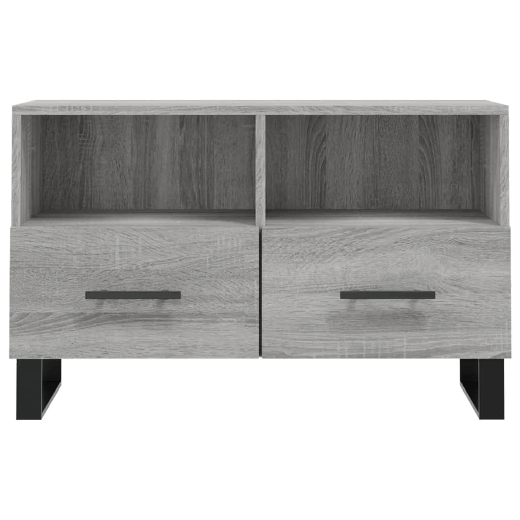 Tv Skříňka Šedá Sonoma 80 X 36 X 50 Cm Kompozitní Dřevo