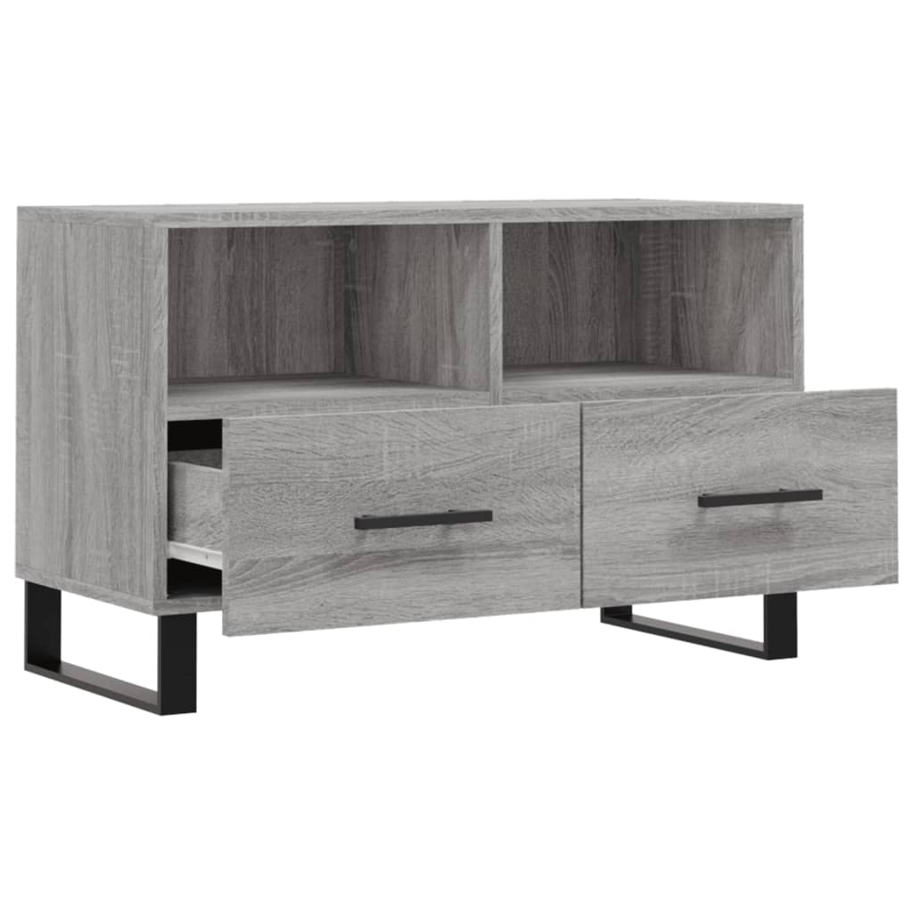 Tv Skříňka Šedá Sonoma 80 X 36 X 50 Cm Kompozitní Dřevo