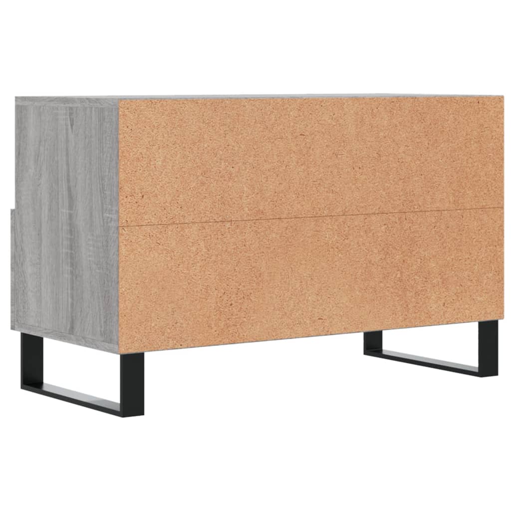 Tv Skříňka Šedá Sonoma 80 X 36 X 50 Cm Kompozitní Dřevo