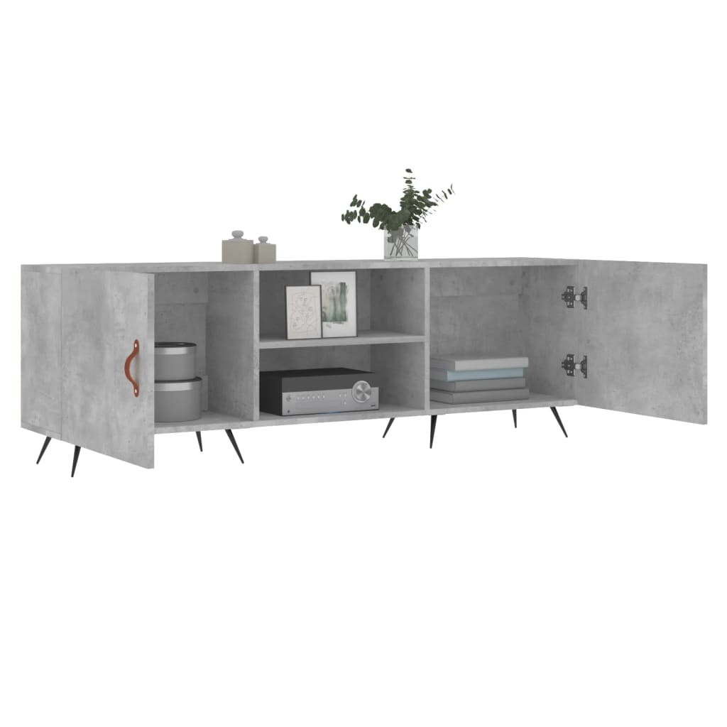 Tv Skříňka Betonově Šedá 150 X 30 X 50 Cm Kompozitní Dřevo