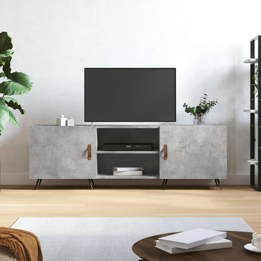 Tv Skříňka Betonově Šedá 150 X 30 X 50 Cm Kompozitní Dřevo