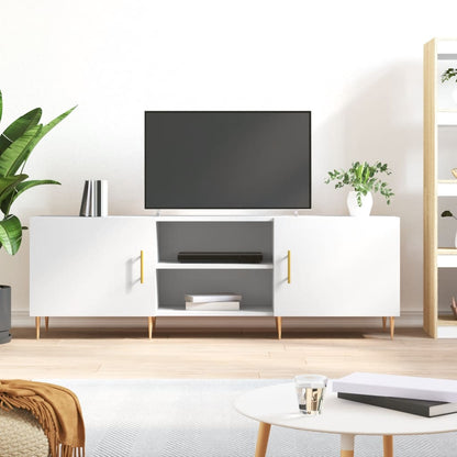 Tv Skříňka Černá 150 X 30 X 50 Cm Kompozitní Dřevo
