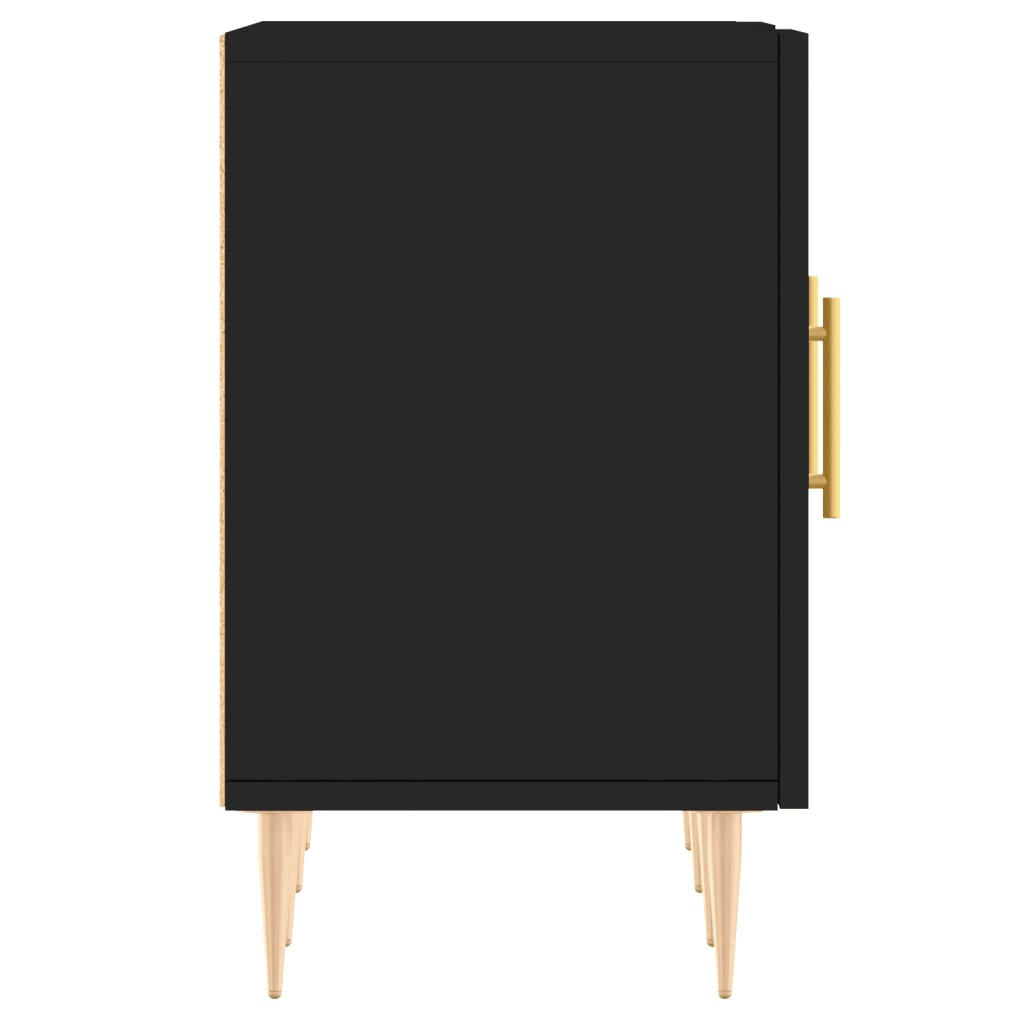 Tv Skříňka Černá 150 X 30 X 50 Cm Kompozitní Dřevo