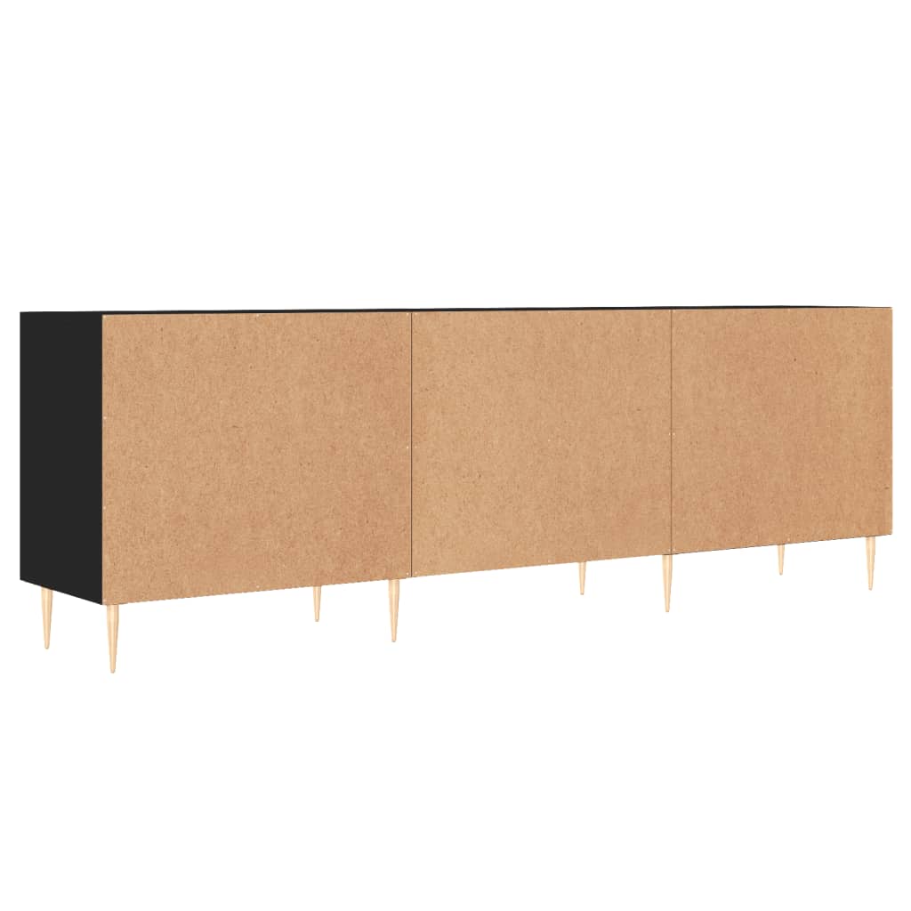 Tv Skříňka Černá 150 X 30 X 50 Cm Kompozitní Dřevo