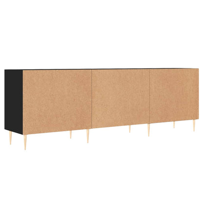Tv Skříňka Černá 150 X 30 X 50 Cm Kompozitní Dřevo
