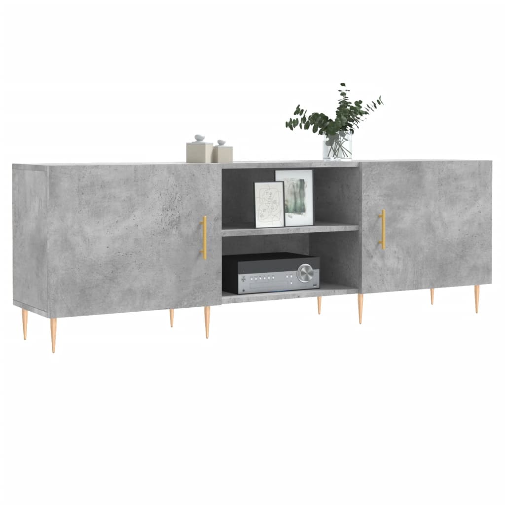 Tv Skříňka Betonově Šedá 150 X 30 X 50 Cm Kompozitní Dřevo